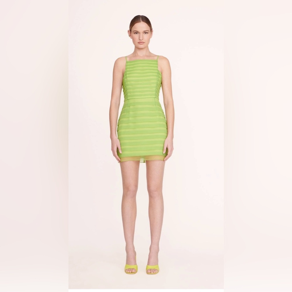 STAUD Jacob Dress in Kiwi, Size 2